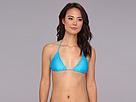Luli Fama - Cosita Buena Wavey Triangle Bikini Top (turquoise Paradise)