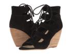Seychelles Delirious (black Suede) Women's Wedge Shoes