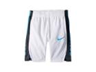 Nike Kids Elite Stripe Shorts (little Kids) (white/equator Blue) Boy's Shorts