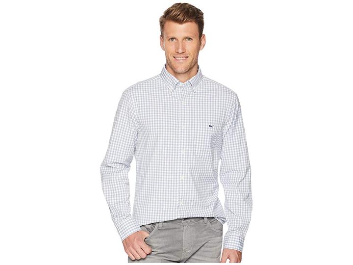 Vineyard Vines Carleton Gingham Classic Tucker Shirt (hammerhead) Men's Clothing