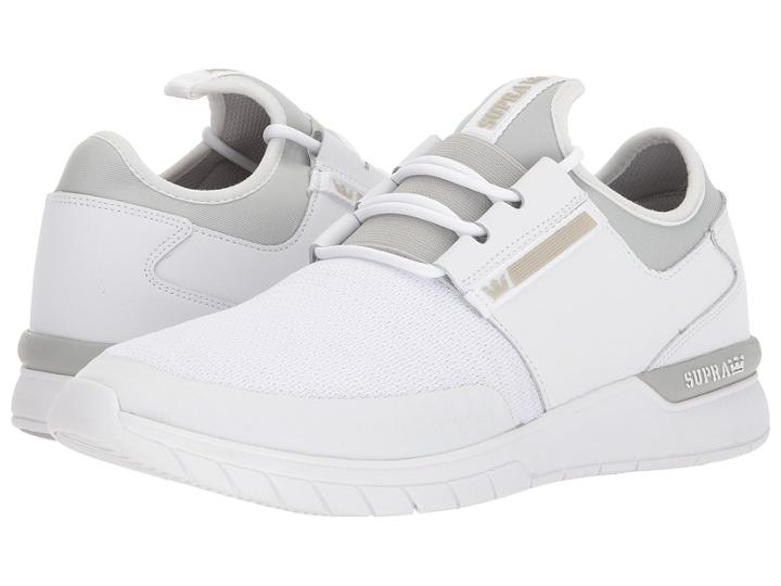Supra Flow Run (white/light Grey/white) Men's Skate Shoes