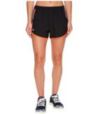 Under Armour Fly By Shorts (black/rhino Gray/reflective) Women's Shorts
