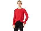 Michael Michael Kors Long Sleeve Stud Neck Top (red Currant) Women's Clothing