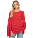 Michael Stars Plisse Tie Back Top (hacienda) Women's Clothing