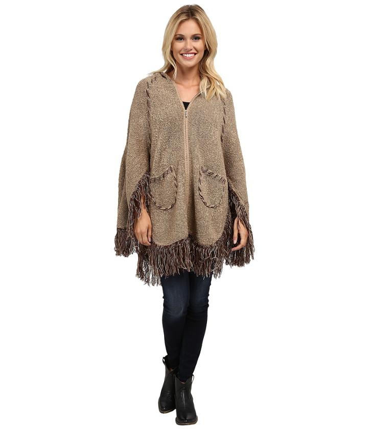 Scully Euphrates So Soft Poncho (taupe) Women's Coat
