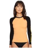 Body Glove 80s Throwback Push It Rashguard (mango) Women's Swimwear
