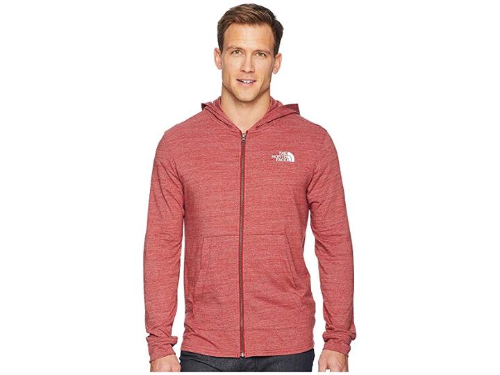 The North Face Americana Full-zip Hoodie (cardinal Red Heather) Men's Sweatshirt