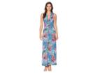 Tommy Bahama Tulum Trance Twist Maxi Dress (ocean Deep) Women's Dress