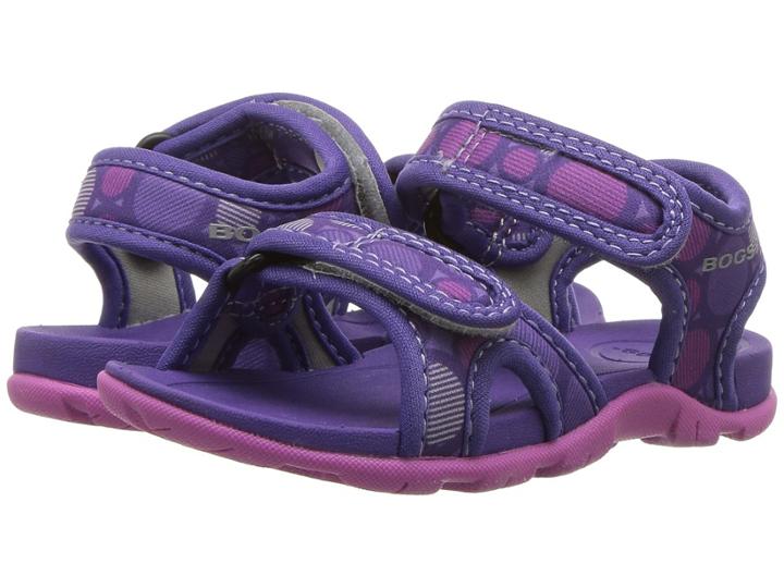 Bogs Kids Whitefish Multi Dot (toddler/little Kid) (violet Multi) Girls Shoes