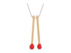 Dsquared2 Matchstick Necklace (palladio) Necklace