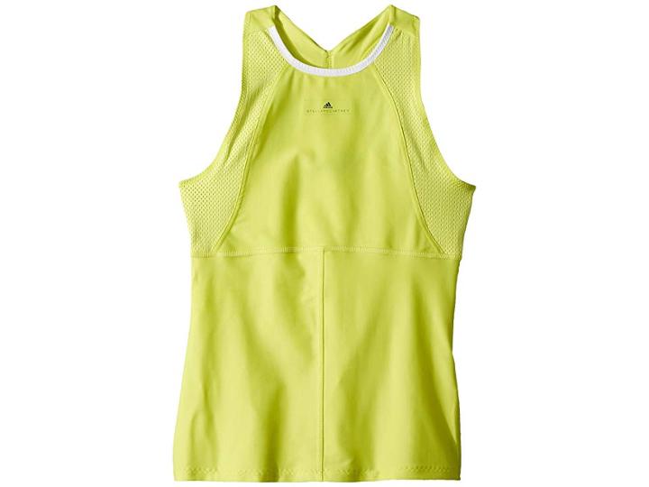 Adidas Kids Stella Mccartney Barricade Tank Top (little Kids/big Kids) (aero Lime) Girl's Sleeveless