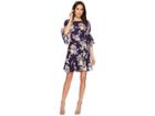 B Collection By Bobeau Astrid Floral Apron Dress (royal Garden Print) Women's Dress