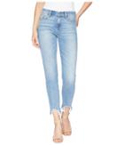 7 For All Mankind Roxanne Ankle W/ Long Side Hem In Light Gallery Row 3 (light Gallery Row 3) Women's Jeans