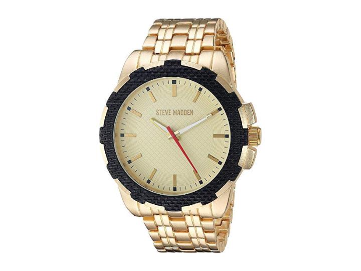 Steve Madden Alloy Band Watch Smw191 (gold) Watches