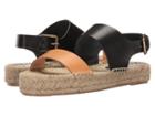 Soludos Bicolor Platform Sandal (nude/black) Women's Sandals
