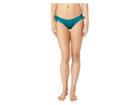 Rvca Solid Shimmer Lace-up Bottom (spruce) Women's Swimwear
