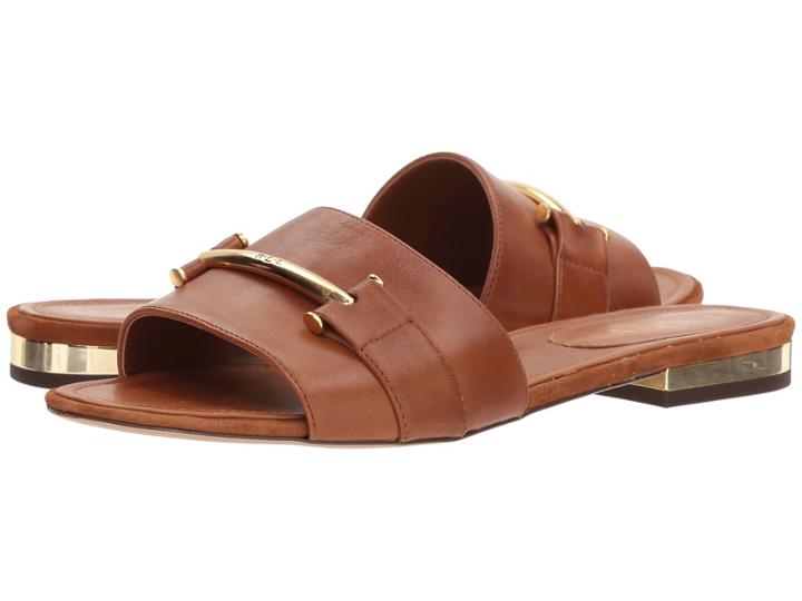 Lauren Ralph Lauren Davan (deep Saddle Tan Super Soft Leather) Women's Shoes