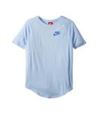 Nike Kids Nsw Short Sleeve Top (little Kids/big Kids) (royal Tint/light Racer Blue) Girl's Clothing