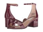 Steve Madden Irenee Sandal (burgundy Patent) Women's 1-2 Inch Heel Shoes