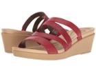 Crocs Leigh-ann Mini Wedge Leather (pepper) Women's Wedge Shoes