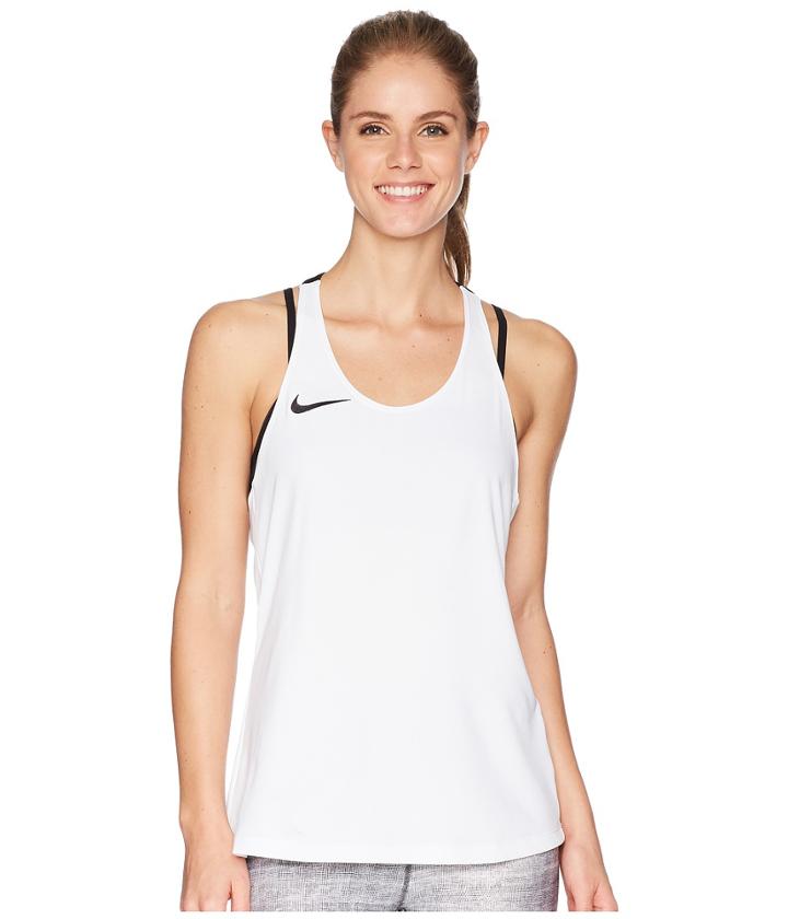 Nike Dry Academy Soccer Tank (white/black/black) Women's Sleeveless