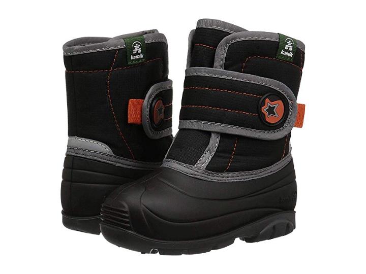 Kamik Kids Snugglebug (toddler) (black) Boys Shoes