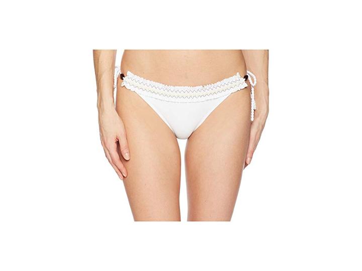 Heidi Klein Deia Smocked Tie Side Bottom (print) Women's Swimwear