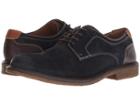 Johnston & Murphy Copeland Plain Toe (navy Water-resistant Oiled Suede) Men's Plain Toe Shoes