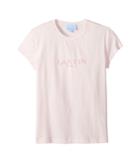 Lanvin Kids Short Sleeve Logo T-shirt (big Kids) (light Pink) Girl's T Shirt