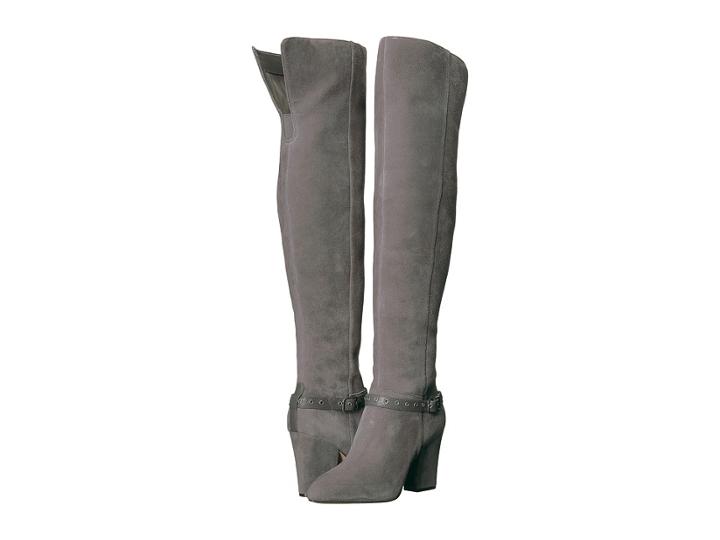Nine West Sandor (dark Grey/dark Grey Suede) Women's Boots
