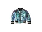 Urban Republic Kids Metallic Foil Bomber Jacket (infant/toddler) (pink Multi) Girl's Coat
