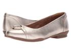 Clarks Neenah Vine (gold Metallic Leather) Women's Flat Shoes