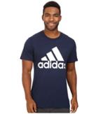 Adidas Badge Of Sport Classic Tee (collegiate Navy/white) Men's T Shirt