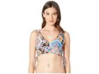 Luli Fama La Maestranza Laced-up Side Crop Tank Top (black) Women's Swimwear