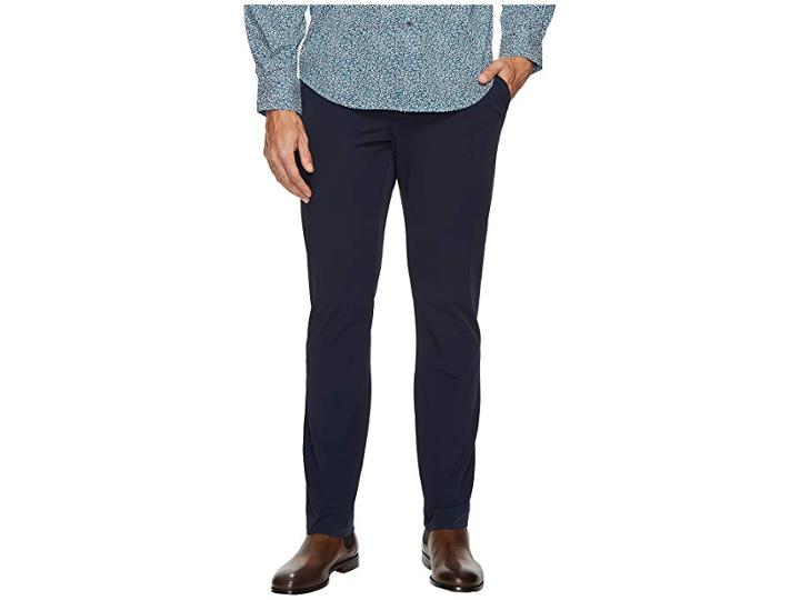 Perry Ellis Slim Fit Solid Stretch Tech Pants (dark Sapphire) Men's Casual Pants