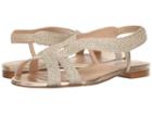 L.k. Bennett Maya (pale Gold Rope Lurex/soft Gold Metallic Nappa Leather) Women's Sandals