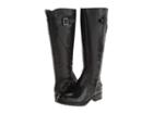 Franco Sarto Perk Wide Shaft (black Leather/patent) Women's Zip Boots