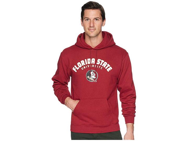 Champion College Florida State Seminoles Eco(r) Powerblend(r) Hoodie 2 (garnet) Men's Sweatshirt