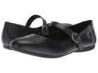 Born Maree (black Leather) Women's Hook And Loop Shoes
