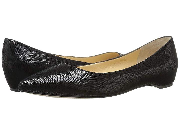 Ivanka Trump Chic 4 (black Embossed Suede) Women's Shoes