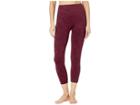 Spanx Look At Me Now Cropped Leggings (garnet Rose) Women's Casual Pants