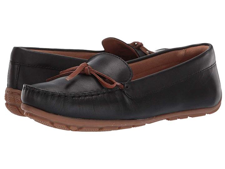 Clarks Dameo Swing (black Leather) Women's Shoes