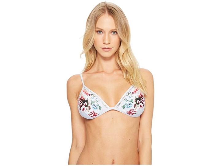Lucky Brand Zen Garden Triangle Bra (mist) Women's Swimwear
