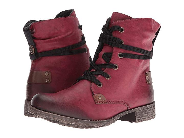 Rieker 70820 (wine/mogano) Women's  Boots