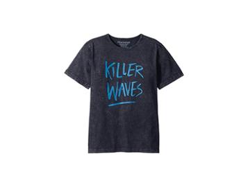 Munster Kids Killer Waves Tee (toddler/little Kids/big Kids) (acid Black) Boy's T Shirt