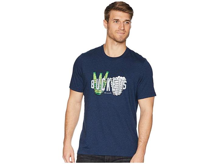 Travismathew Buckets Tee (heather Blue Nights) Men's Short Sleeve Pullover