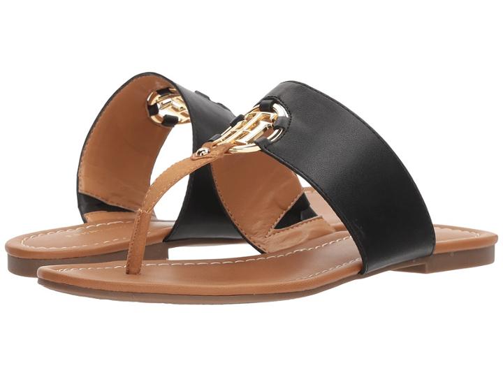 Tommy Hilfiger Sia (black/black Painted) Women's Sandals