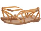 Crocs Isabella Gladiator Sandal (dark Gold/gold) Women's  Shoes