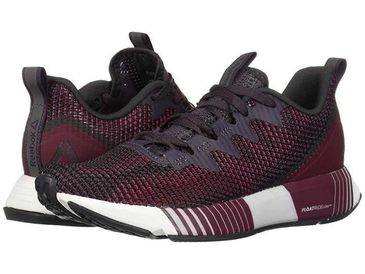 Reebok Fusion Flexweave (smoky Volcano/twisted Berry/rustic Wine/coal/white) Women's Lace Up Casual Shoes