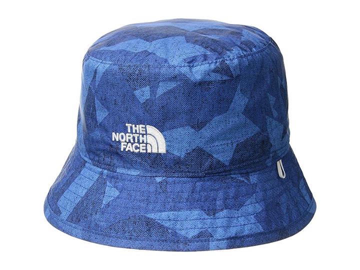 The North Face Kids Youth Sun Stash Hat (turkish Sea Mountain Geo Print/turkish Sea) Caps
